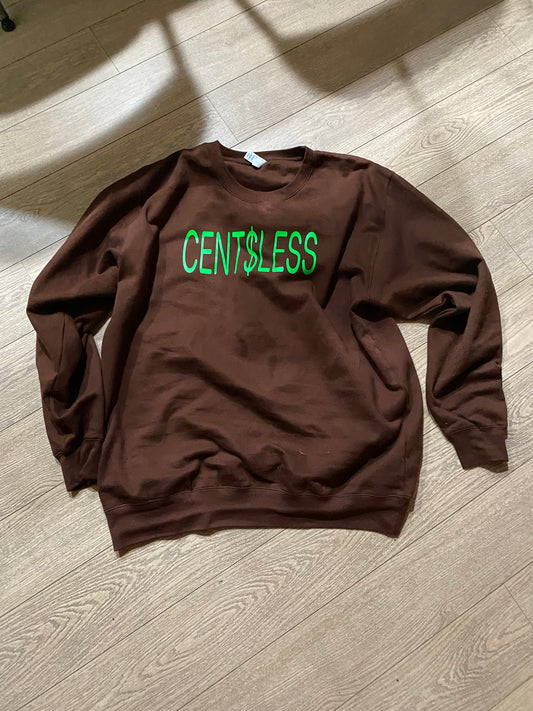 Brown crew neck sweater