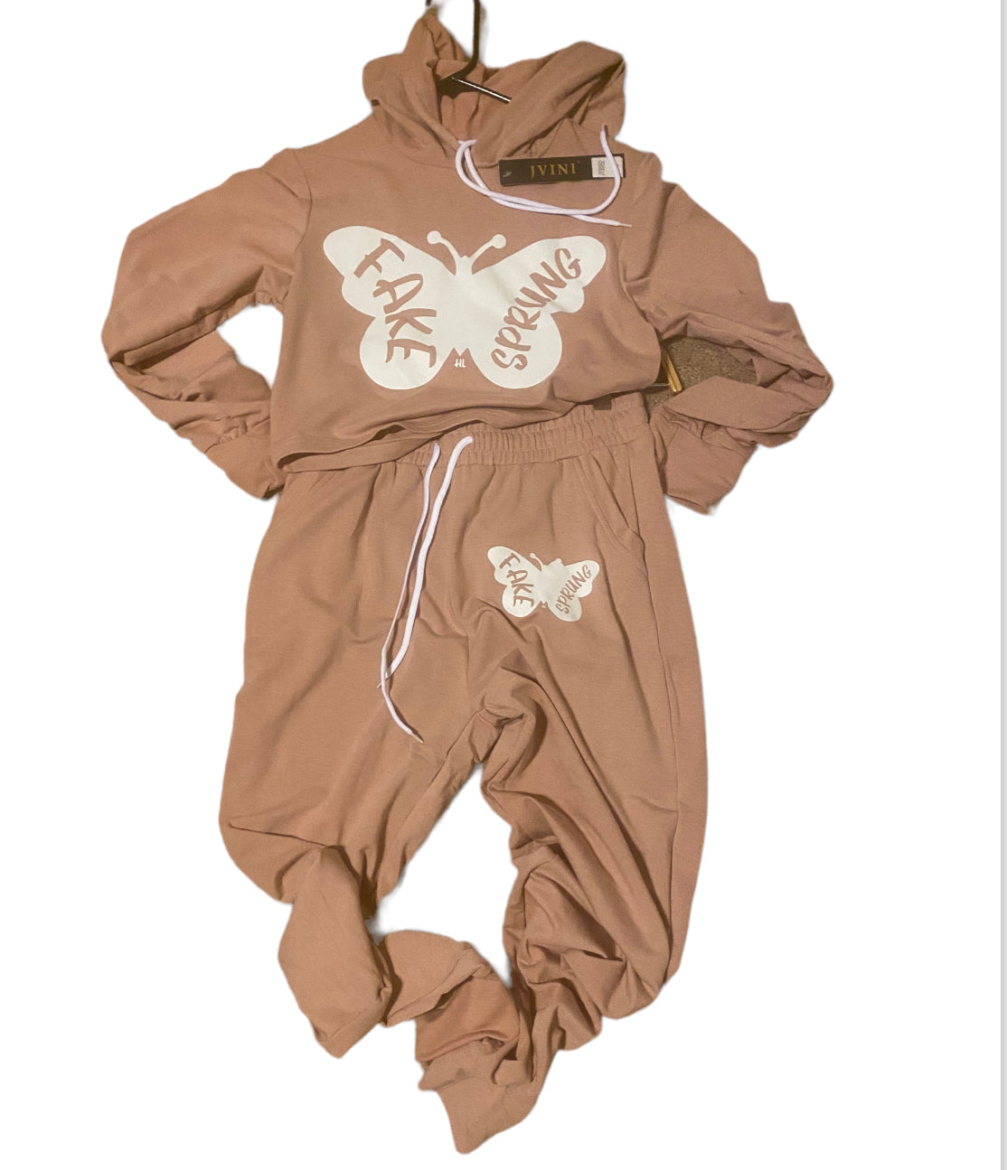 Dark peach jogger set