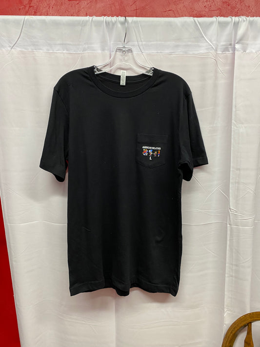 Pocket t-shirt with custom logo