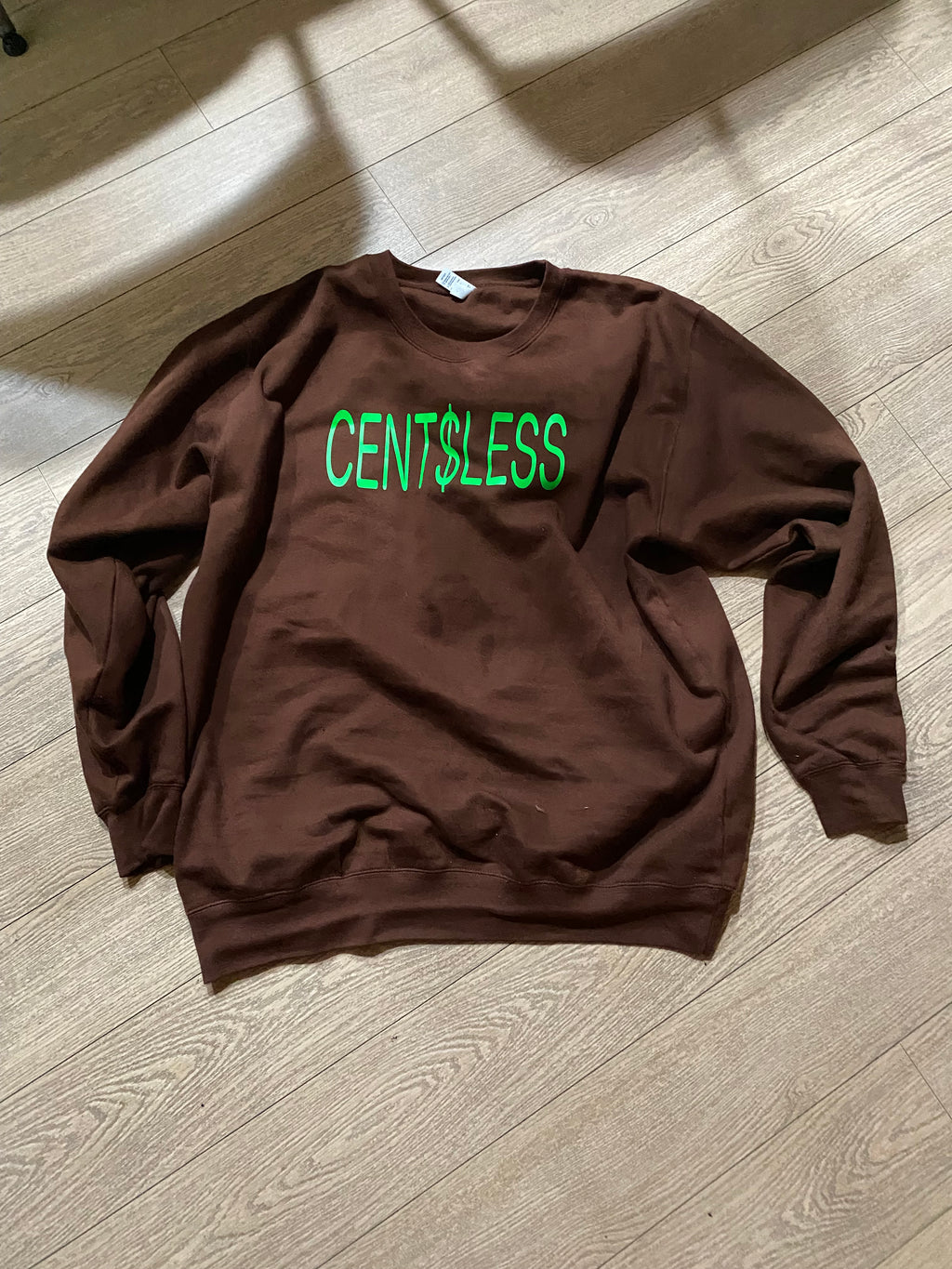 Brown crew neck sweater