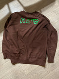 Brown crew neck sweater
