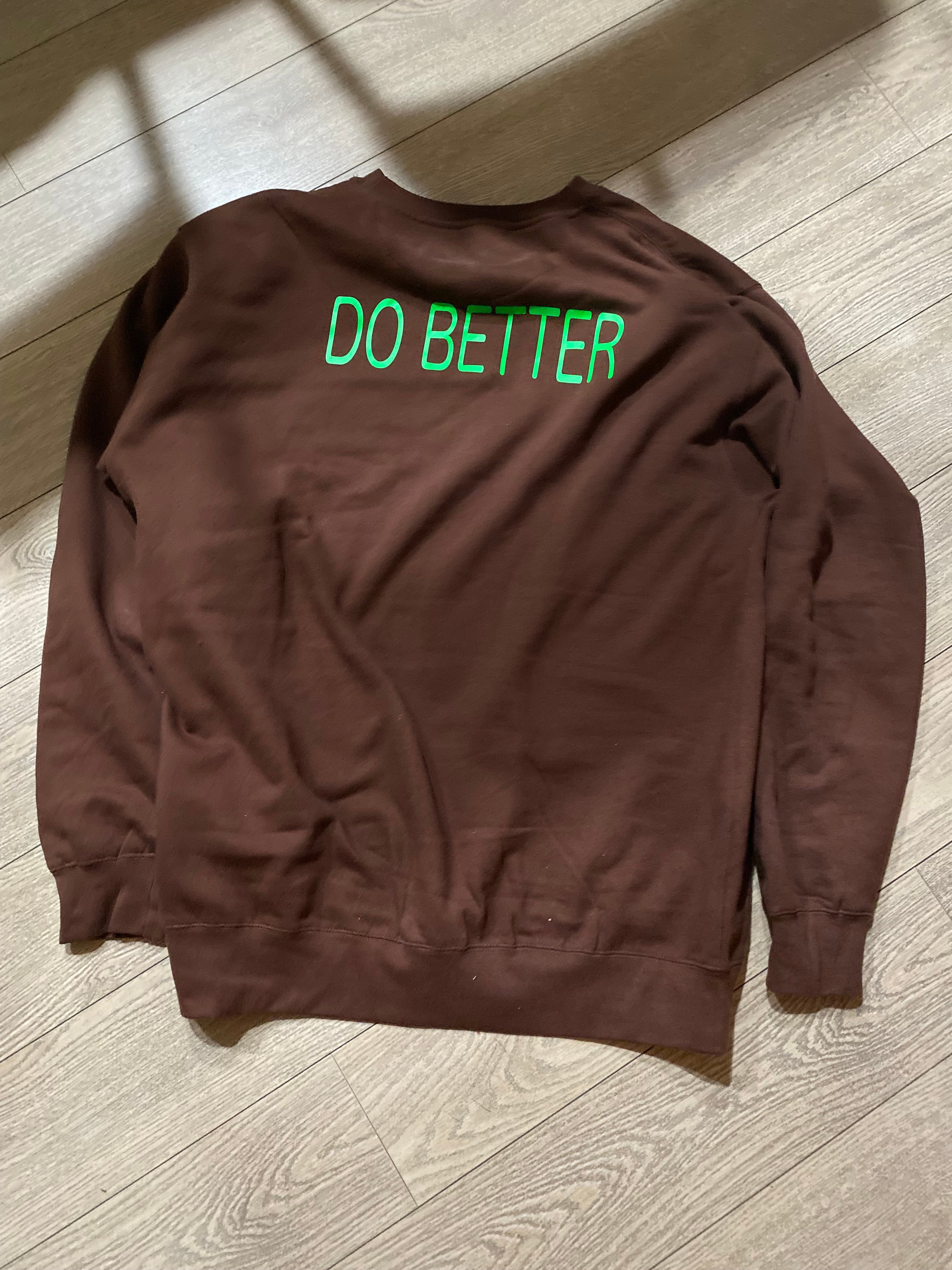 Brown crew neck sweater