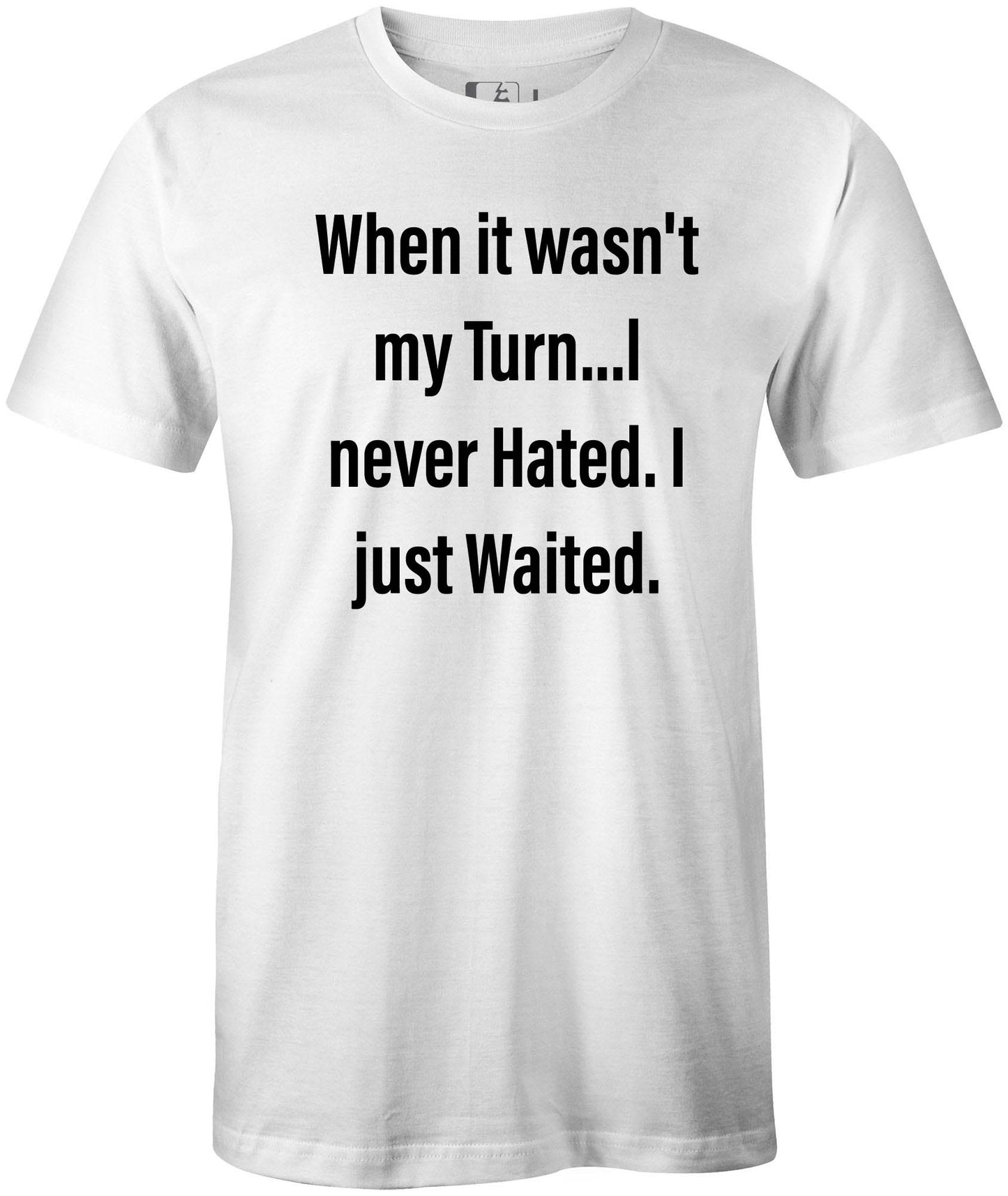 White t-shirts with font