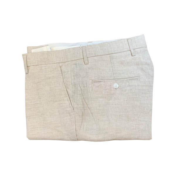 Natural linen short suit