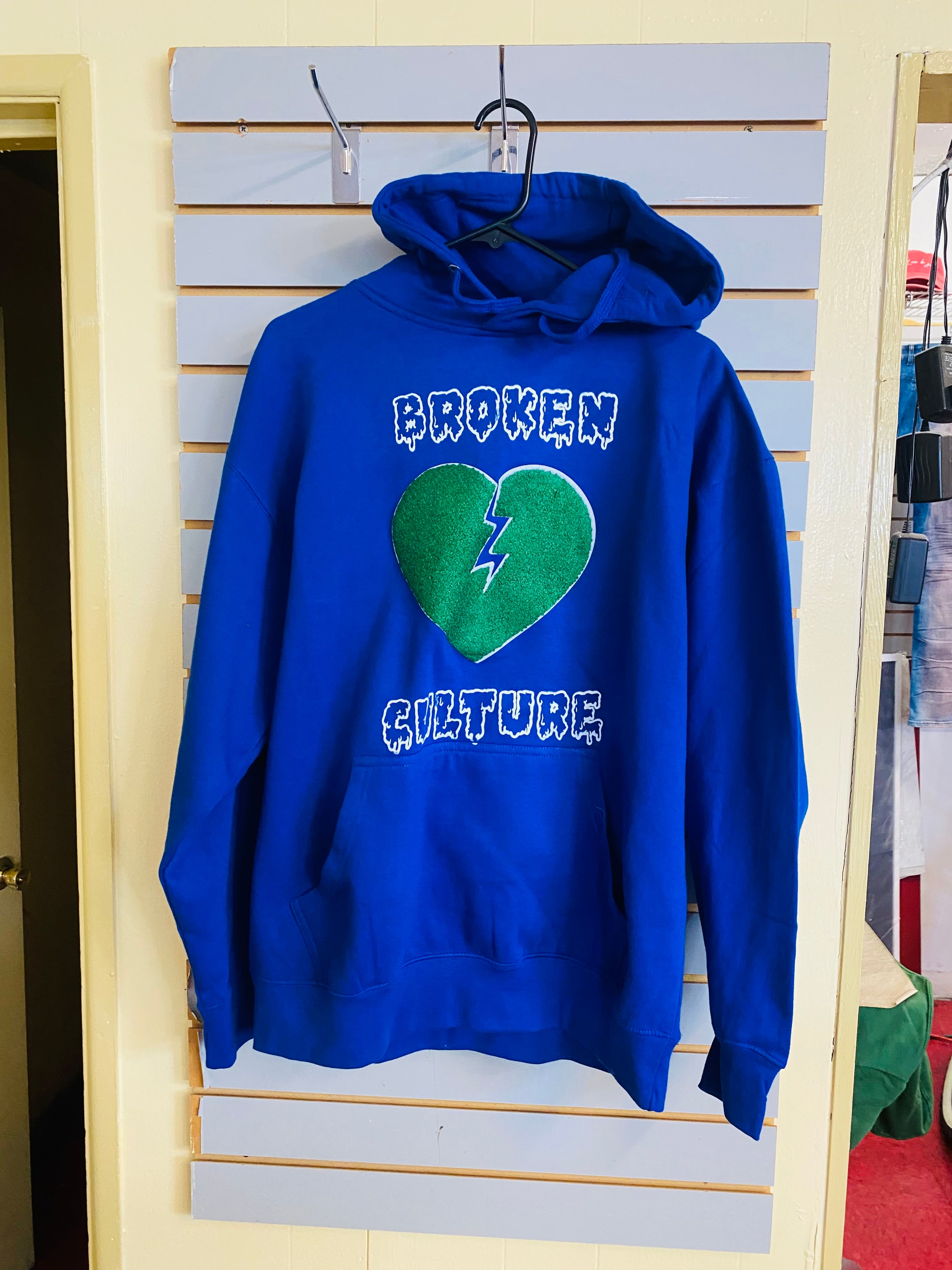 Broken culture hoodie royal